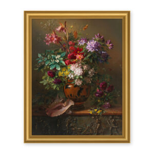 Still Life with Flowers in a Greek Vase: Allegory of Spring - One of a Kind